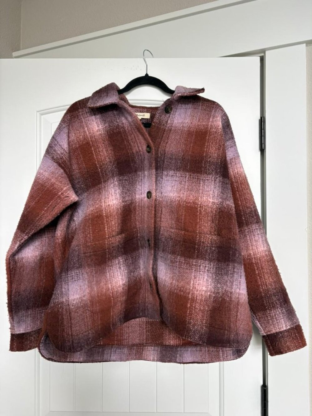 Madewell Brushed Plaid Shirt Jacket